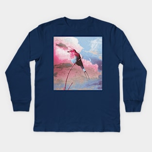 Colorful bird sky Kids Long Sleeve T-Shirt